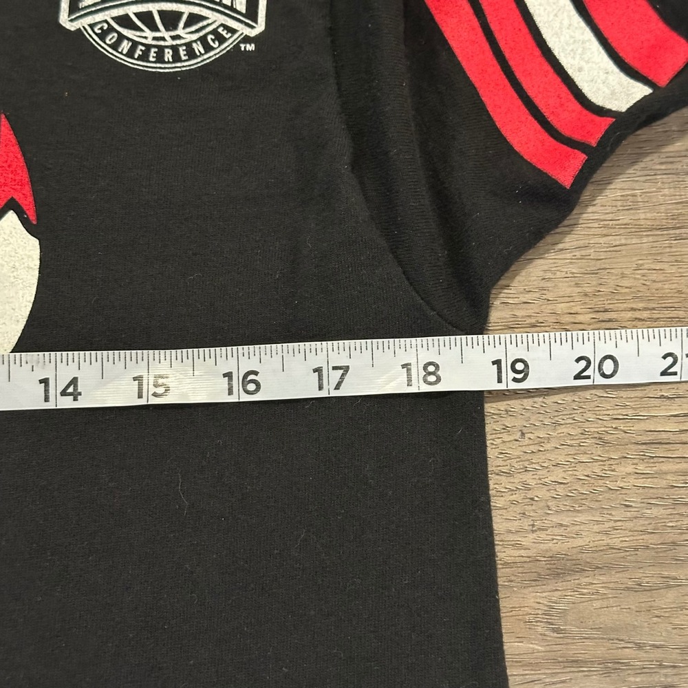 Vintage 90s Chicago Bulls Salem Sportswear Big Logo Chevron T-Shirt Youth Large - Picture 7 of 7